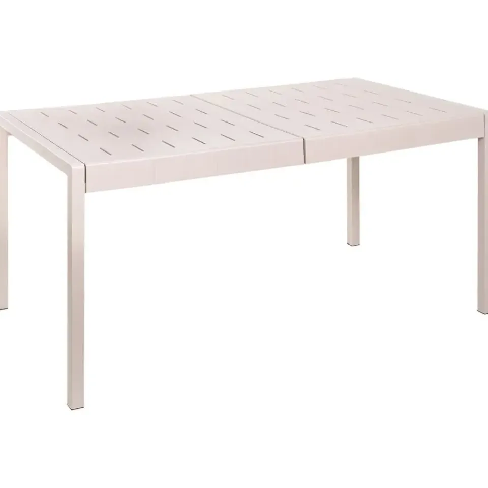 Beliani BARTICA - Tuintafel - Beige - 154 x 84 cm - Synthetisch materiaal Clearance