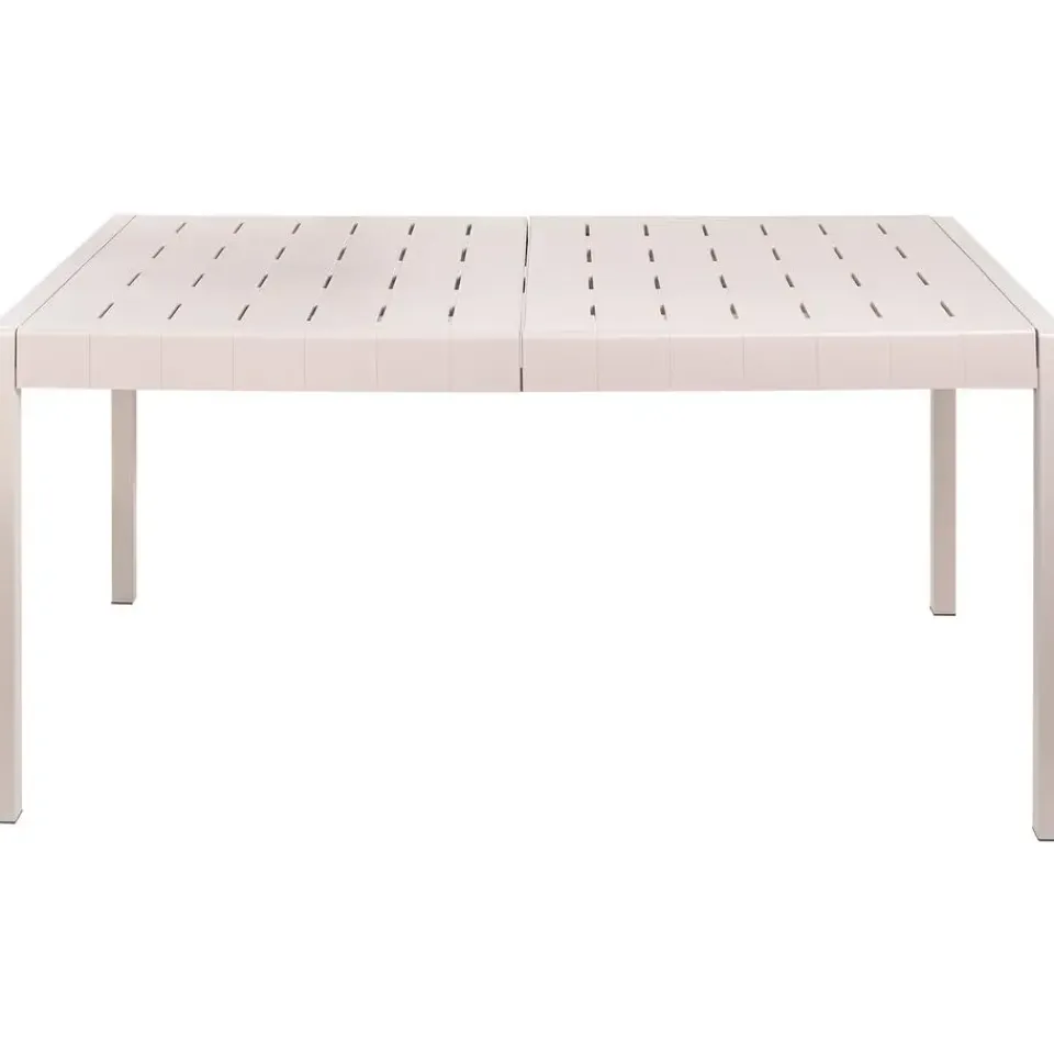 Beliani BARTICA - Tuintafel - Beige - 154 x 84 cm - Synthetisch materiaal Clearance