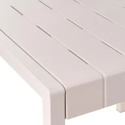 Beliani BARTICA - Tuintafel - Beige - 154 x 84 cm - Synthetisch materiaal Clearance