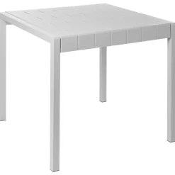 Beliani BARTICA - Tuintafel - Grijs - 81 x 84 cm - Synthetisch materiaal Online