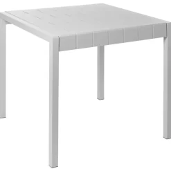 Beliani BARTICA - Tuintafel - Grijs - 81 x 84 cm - Synthetisch materiaal Online