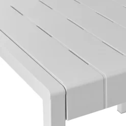 Beliani BARTICA - Tuintafel - Grijs - 81 x 84 cm - Synthetisch materiaal Online