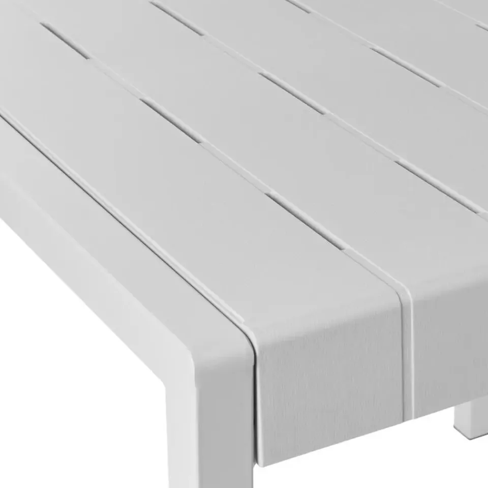 Beliani BARTICA - Tuintafel - Grijs - 81 x 84 cm - Synthetisch materiaal Online