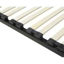 Beliani BASIC - Lattenbodem - Zwart - 140 x 200 cm - Staal Online