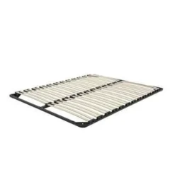 Beliani BASIC - Lattenbodem - Zwart - 140 x 200 cm - Staal Online