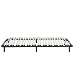 Beliani BASIC - Vrijstaande lattenbodem - Zwart - 90 x 200 cm - Staal Outlet