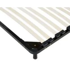 Beliani BASIC - Vrijstaande lattenbodem - Zwart - 90 x 200 cm - Staal Outlet