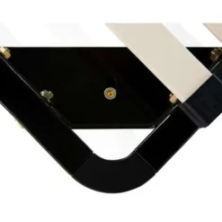 Beliani BASIC - Vrijstaande lattenbodem - Zwart - 90 x 200 cm - Staal Outlet