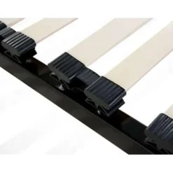 Beliani BASIC - Vrijstaande lattenbodem - Zwart - 160 x 200 cm - Staal Online