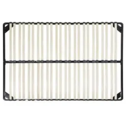 Beliani BASIC - Vrijstaande lattenbodem - Zwart - 140 x 200 cm - Staal Online