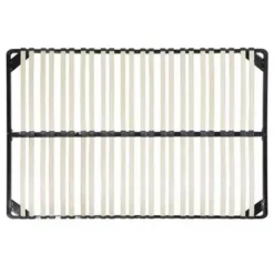 Beliani BASIC - Vrijstaande lattenbodem - Zwart - 140 x 200 cm - Staal Online