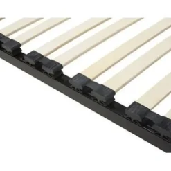 Beliani BASIC - Vrijstaande lattenbodem - Zwart - 140 x 200 cm - Staal Online