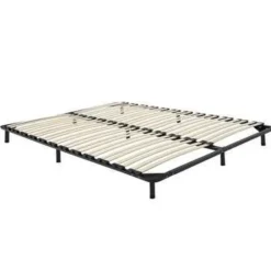 Beliani BASIC - Vrijstaande lattenbodem - Zwart - 140 x 200 cm - Staal Online