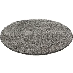 Muratap Basic Rond Shaggy vloerkleed Taupe Hoogpolig - 160 CM ROND Hot