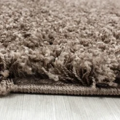 Muratap Basic Rond Shaggy vloerkleed Caramel Hoogpolig - 160 CM ROND New