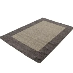 Muratap Basic Shaggy Kader vloerkleed Taupe Hoogpolig - 300x400 CM Discount