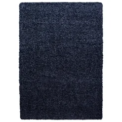 Muratap Basic Shaggy vloerkleed Donker Blauw Hoogpolig - 140x200 CM