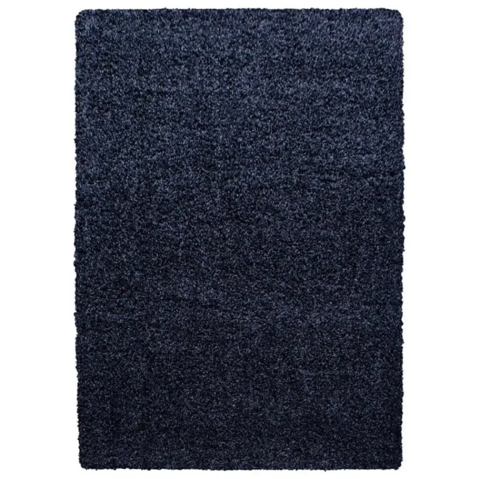 Muratap Basic Shaggy vloerkleed Donker Blauw Hoogpolig - 140x200 CM