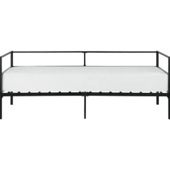 Beliani BATTUT - Eenpersoonsbed - Zwart - 90 x 200 cm - Metaal Outlet