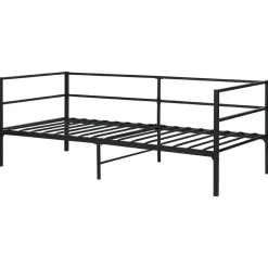 Beliani BATTUT - Eenpersoonsbed - Zwart - 90 x 200 cm - Metaal Outlet