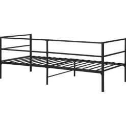 Beliani BATTUT - Eenpersoonsbed - Zwart - 90 x 200 cm - Metaal Outlet