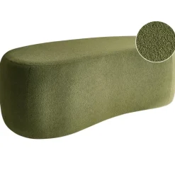 Leen Bakker BAYARD - Poef - Groen - Bouclé Sale