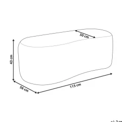 Leen Bakker BAYARD - Poef - Groen - Bouclé Sale