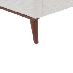 Beliani BAYONNE - Tweepersoonsbed - Wit - 140 x 200 cm - Fluweel New