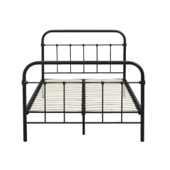 Leen Bakker Bed Anne - mat antraciet - 120x200 cm Clearance