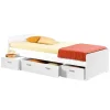 Emob Bed Barko 90x200 met 3 lades - wit