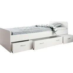 Emob Bed Barko 90x200 met 3 lades - wit