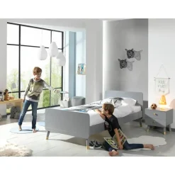 Vipack Bed Billy 90x200 - grijs Outlet