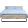 Leen Bakker Bed Dex - eikenkleur - 140x200 cm New
