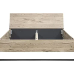 Leen Bakker Bed Dex - eikenkleur - 140x200 cm New