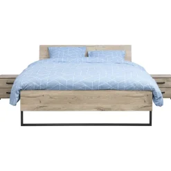 Leen Bakker Bed Dex - eikenkleur - 140x200 cm New