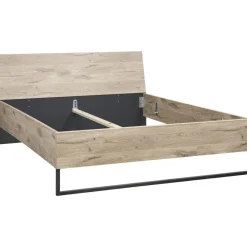 Leen Bakker Bed Dex - eikenkleur - 140x200 cm New