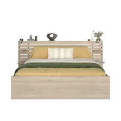 Leen Bakker Bed Evi - eikenkleur - 180x200 cm Hot