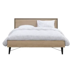 Leen Bakker Bed Kansas - eikenkleur - 180x200 cm