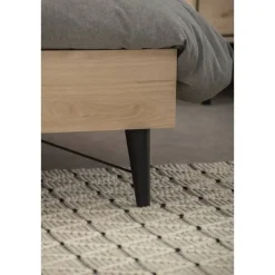 Leen Bakker Bed Kansas - eikenkleur - 180x200 cm