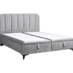 Leen Bakker Bed Lizz met opbergruimte - grijs - 140x200 cm Discount