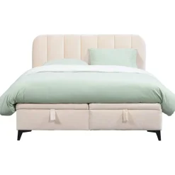 Leen Bakker Bed Lizz met opbergruimte - ecru - 140x200 cm Sale