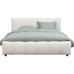 Leen Bakker Bed Maudy met opbergruimte - ecru - 140x200 cm Clearance