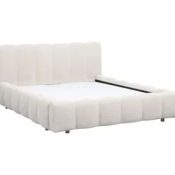 Leen Bakker Bed Maudy met opbergruimte - ecru - 140x200 cm Clearance
