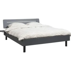 Leen Bakker Bed Nova - grafietkleur - 180x200 cm Clearance