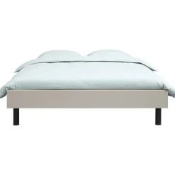Leen Bakker Bed Nova - kiezelkleur - 140x200 cm Outlet