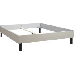 Leen Bakker Bed Nova - kiezelkleur - 140x200 cm Outlet