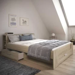 CBA Bed Polly 160 x 200 cm-Kronberg eik Clearance