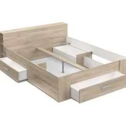 CBA Bed Polly 160 x 200 cm-Kronberg eik Clearance