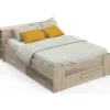 CBA Bed Polly 140 x 200 cm-Kronberg eik Clearance