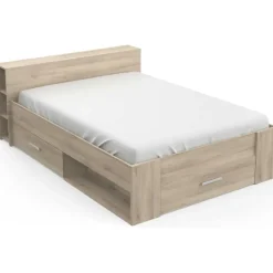 CBA Bed Polly 140 x 200 cm-Kronberg eik Clearance